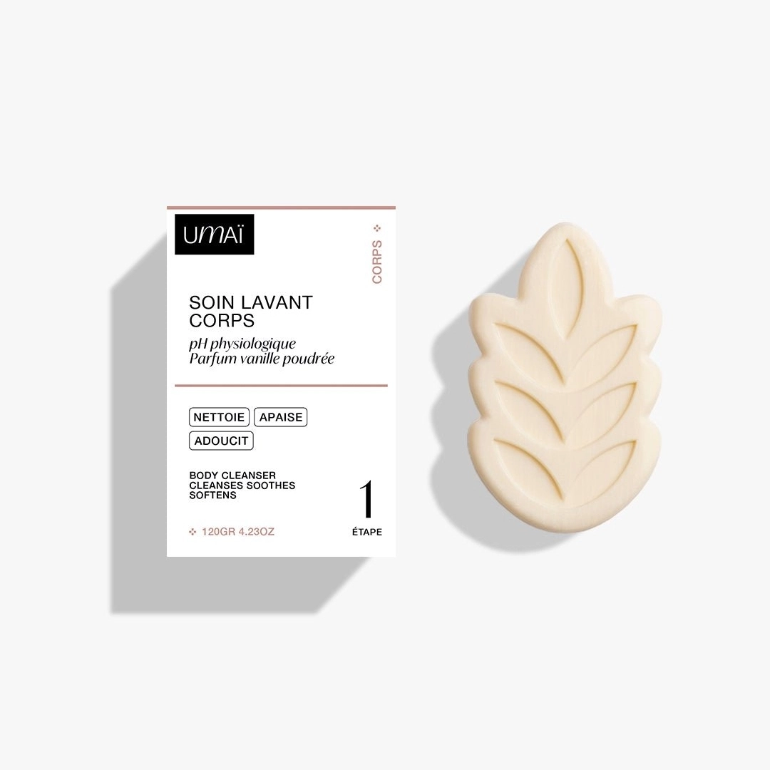 Le soin lavant corps solide vanille poudrée - peau sensible