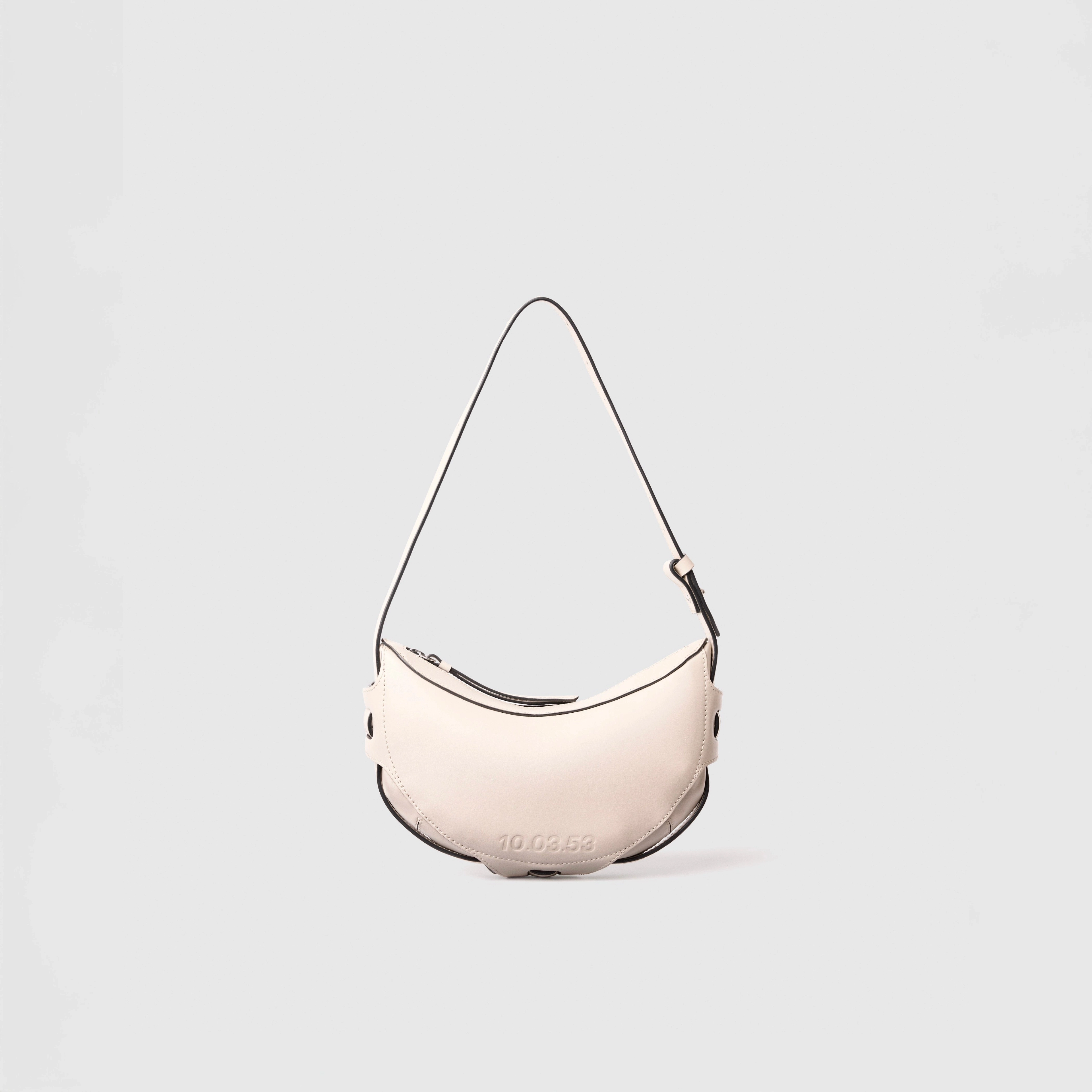 Sac DEMI-LUNE BLANC CASSÉ