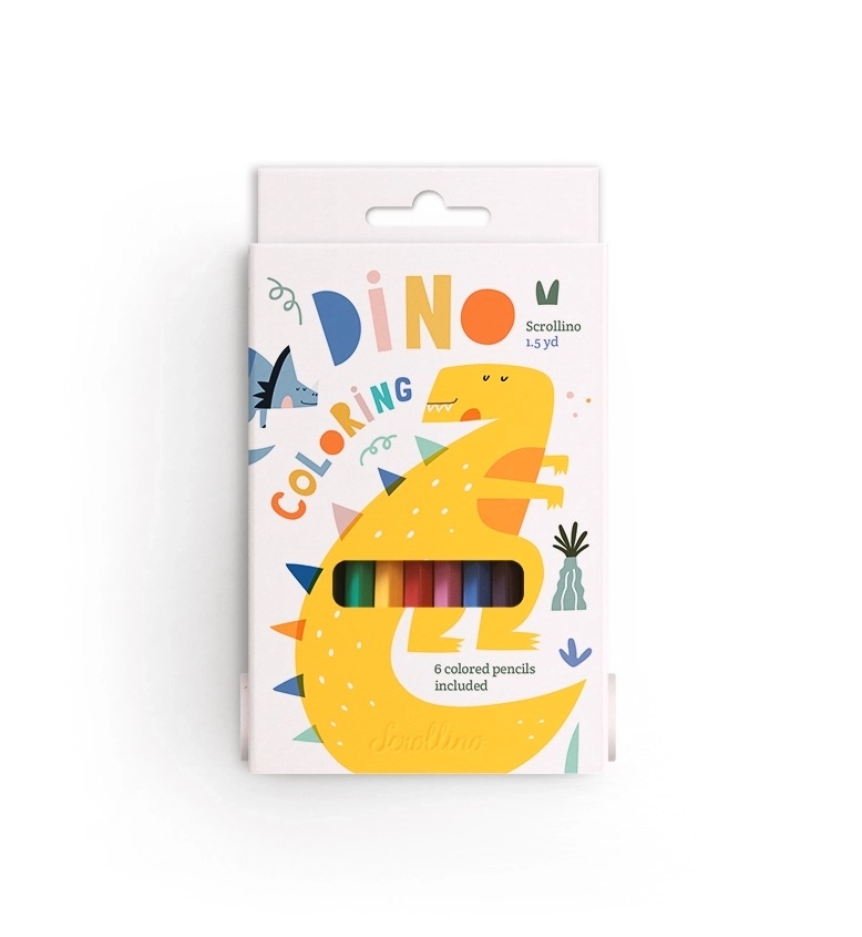 Livre enfants Scrollino coloriage Dinos