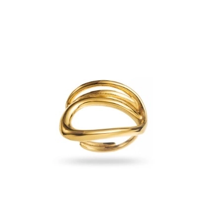 Bague enroulée hyper chic, en acier inoxydable.
Elle est naturellement ajustable.