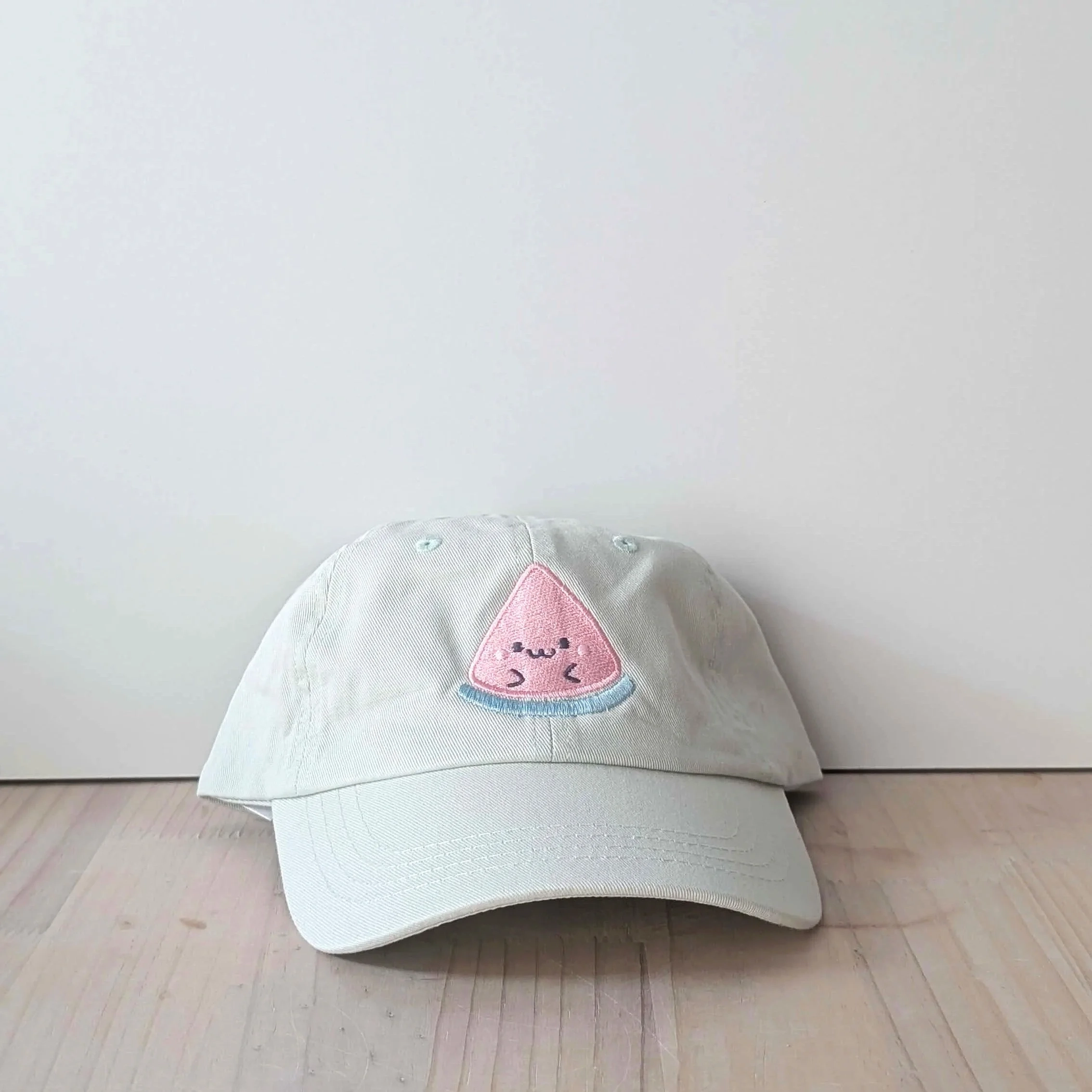 Casquette brodée Pasteque vert clair