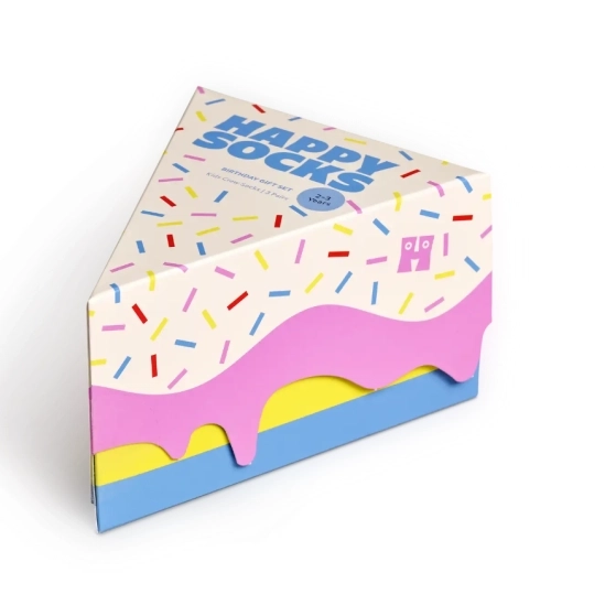 Pack de 3 Chaussettes Gâteau d'Anniversaire 2-3A