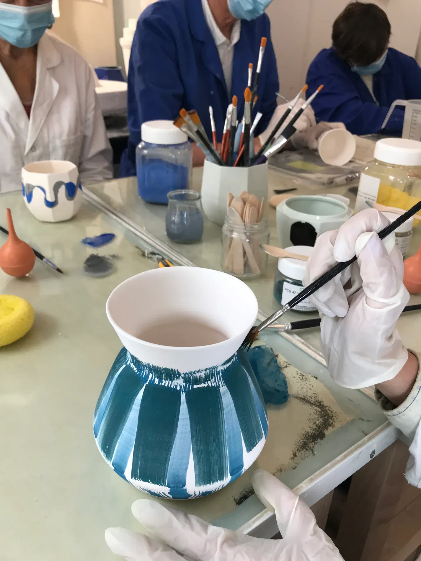 Atelier peinture sur dégourdi de porcelaine (2h)