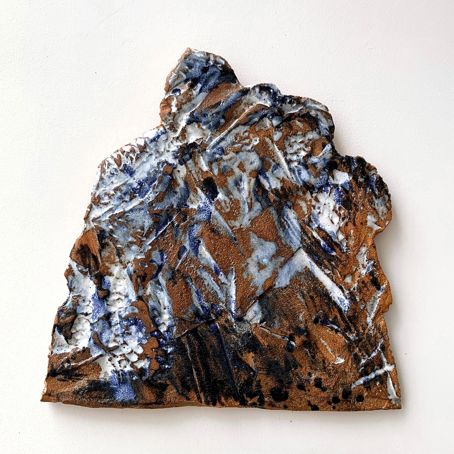 Bas rilief en céramique, 30.5x30cm