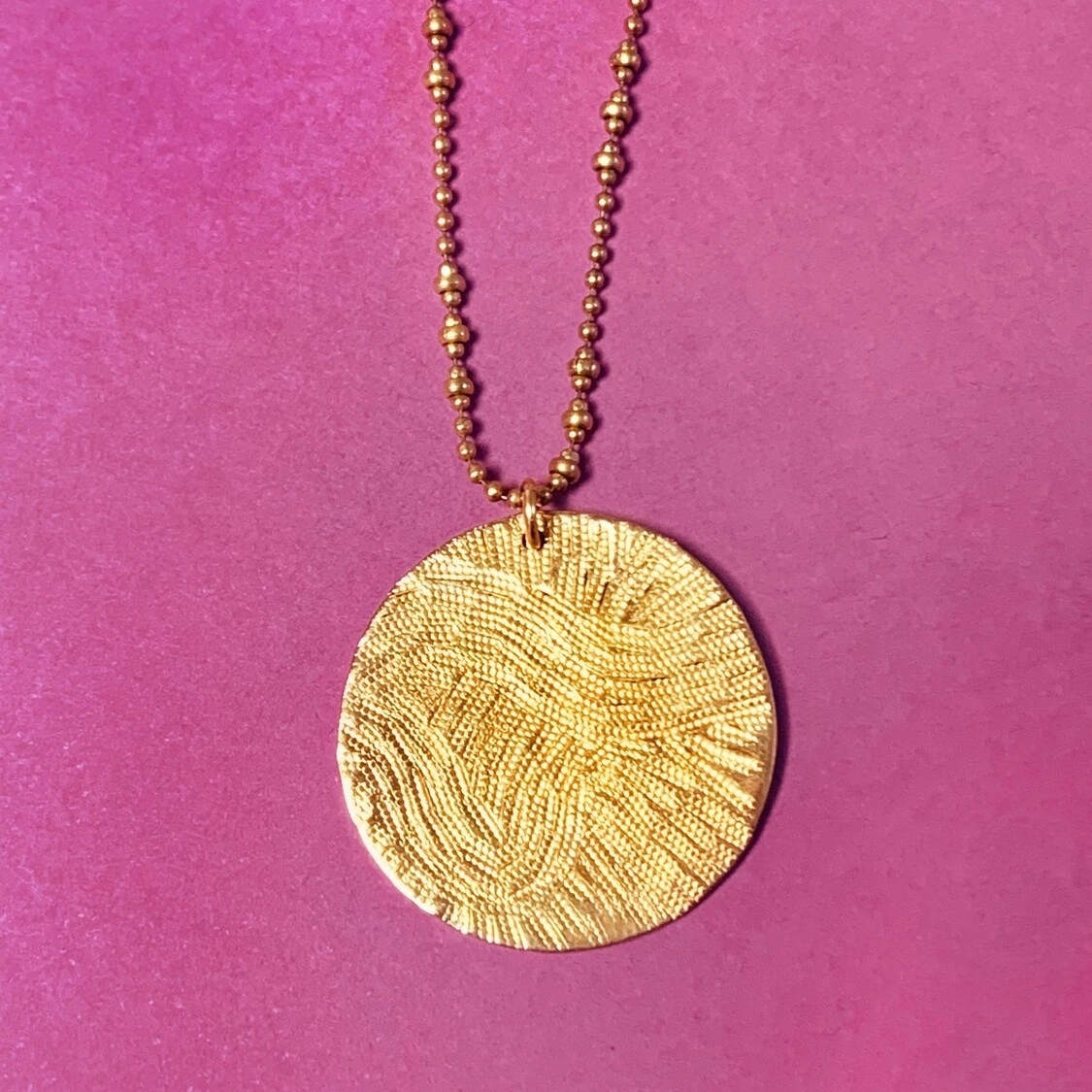 Collier Médaille Empreinte