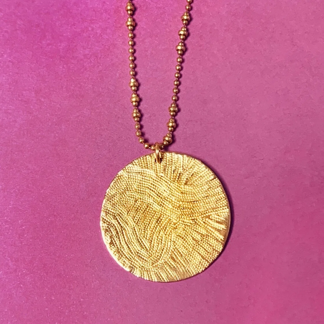 Collier Médaille Empreinte