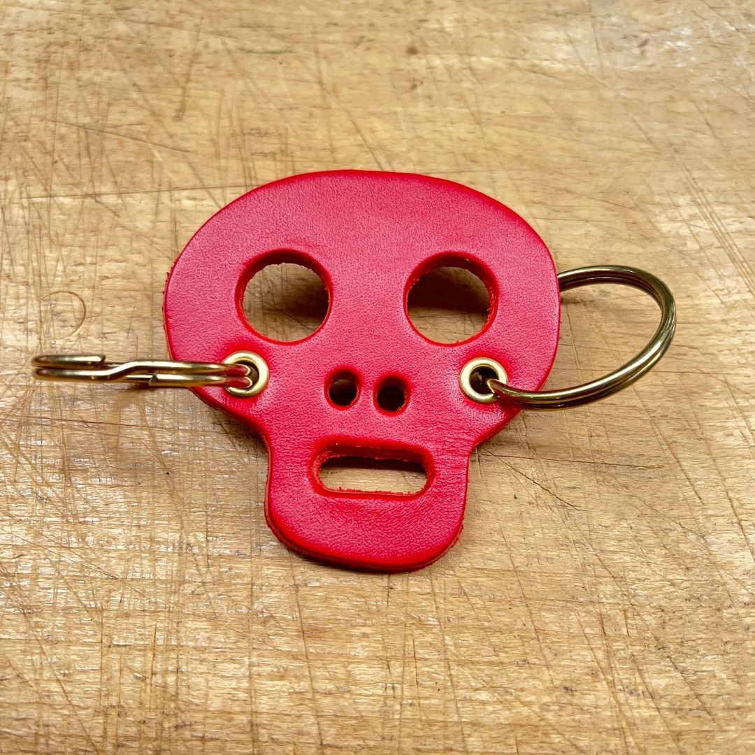 Porte-clés en cuir végétal