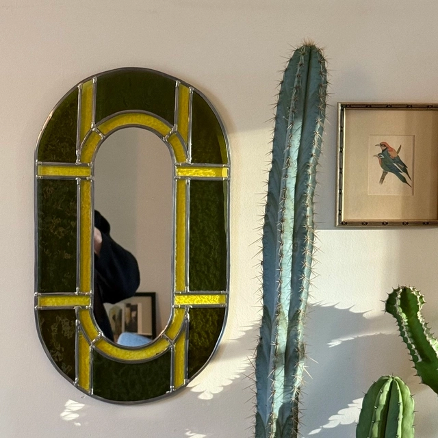 Miroir vert/jaune