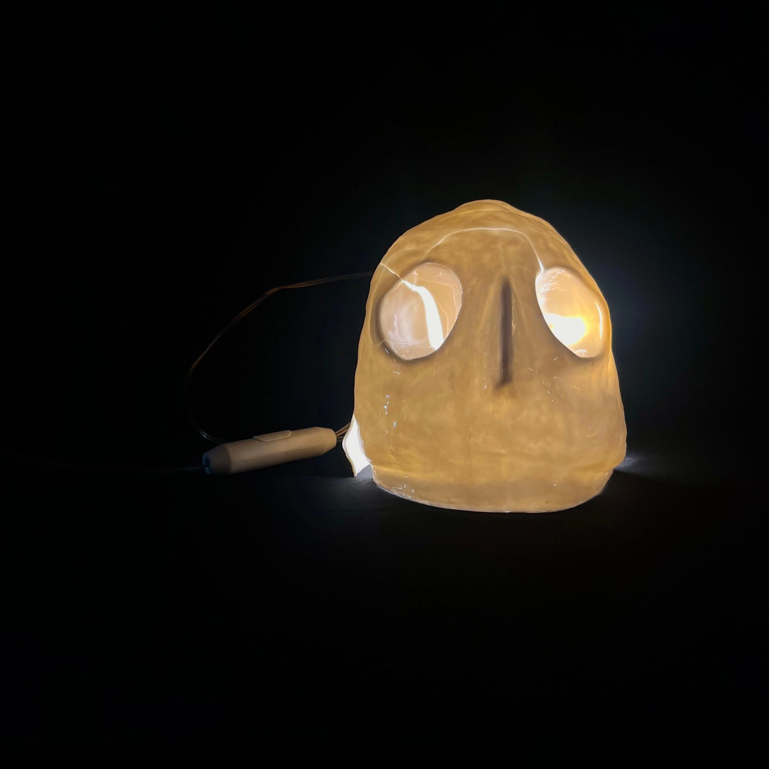 Lampe, porcelaine émaillée, leds, interrupteur