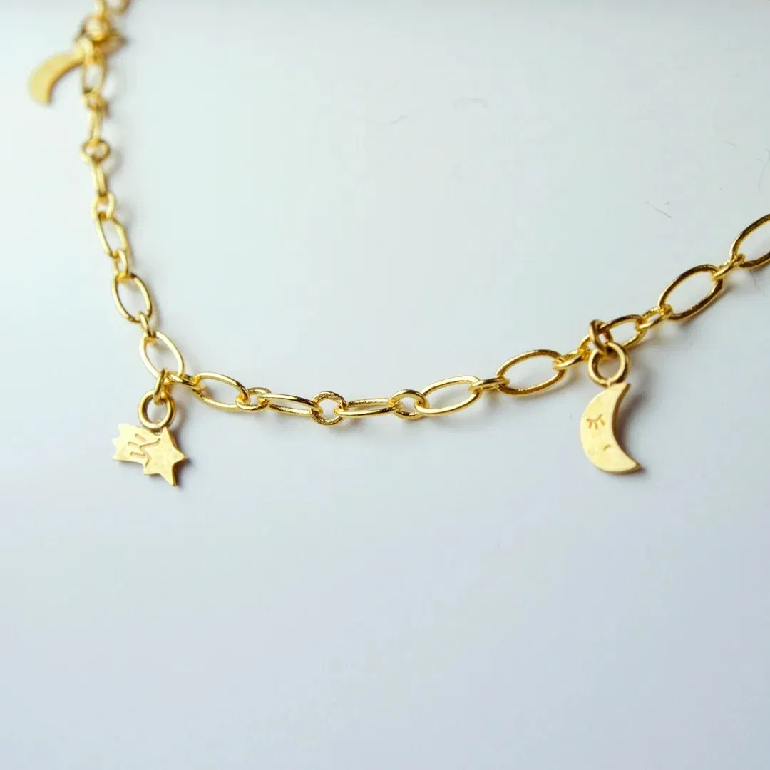 Bracelet Charms enfant doré à l'or fin