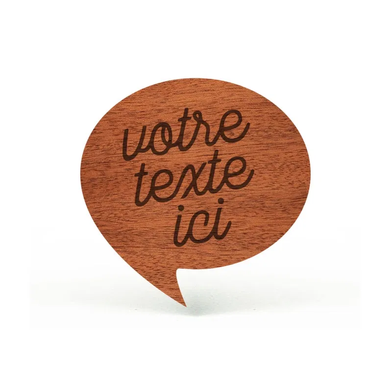 Badge en bois