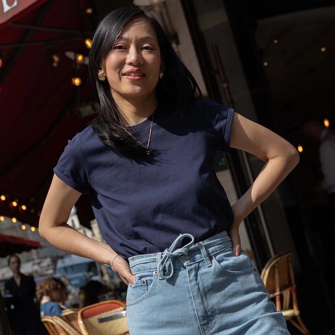 Norah tee shirt - navy