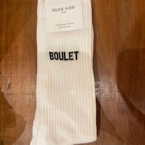 Chaussettes Boulet blanc