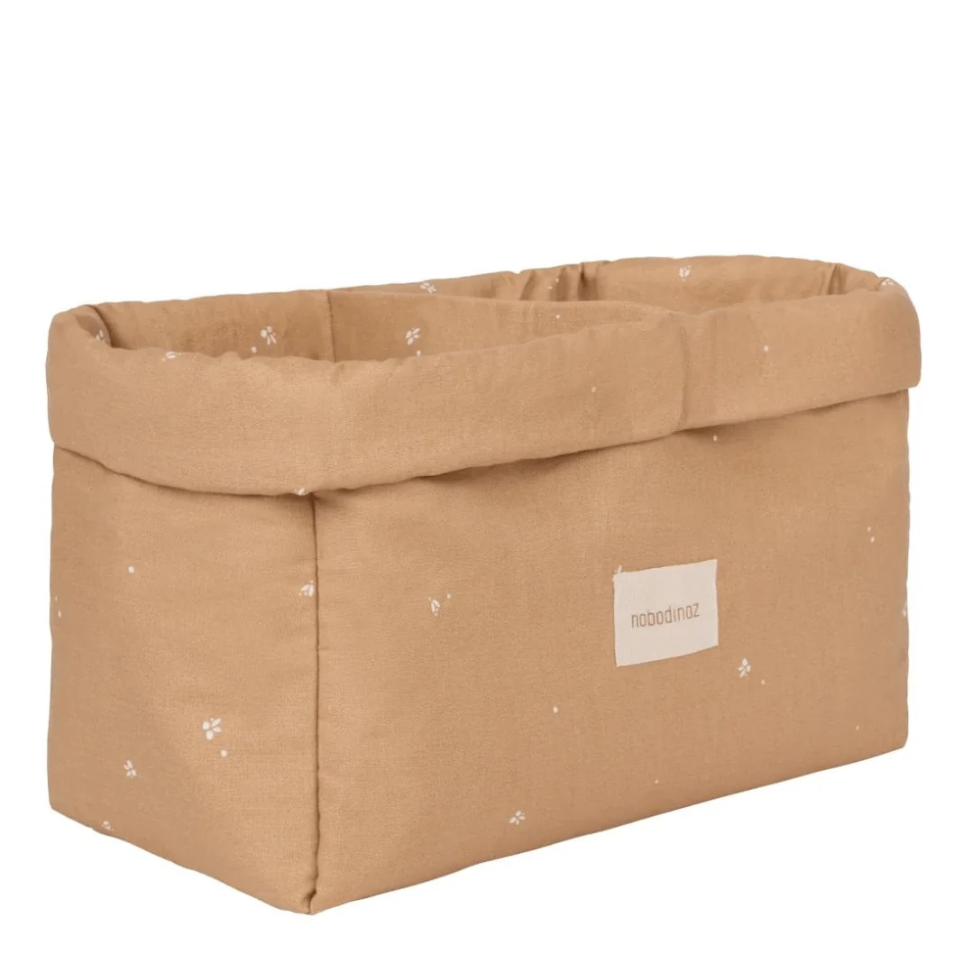 Nobodinoz - Panier de rangement Double Blush Little Cherries