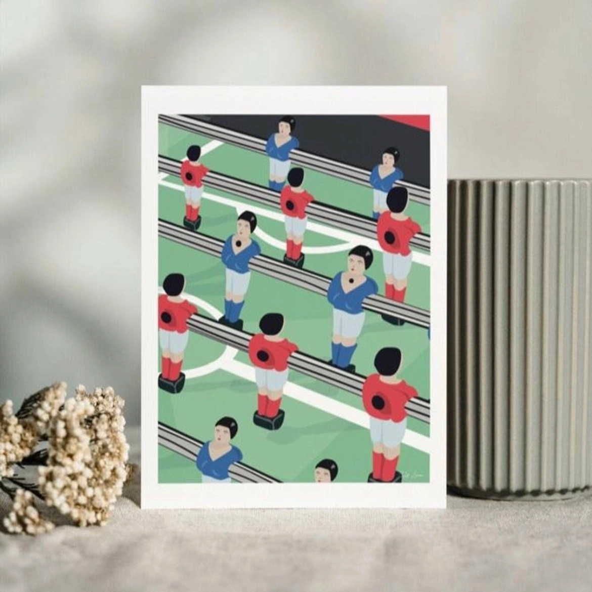 Carte postale vintage dediée au sport (disponible en version carte postale, A5, A4, 30X40)