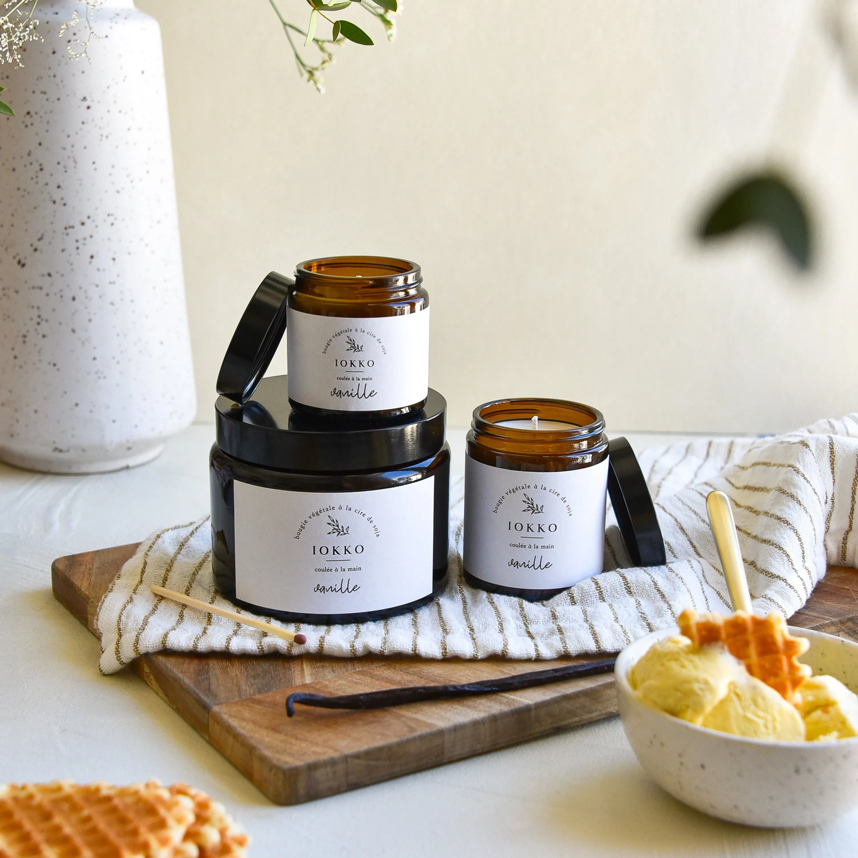 Bougie Parfumée Naturelle Vanille