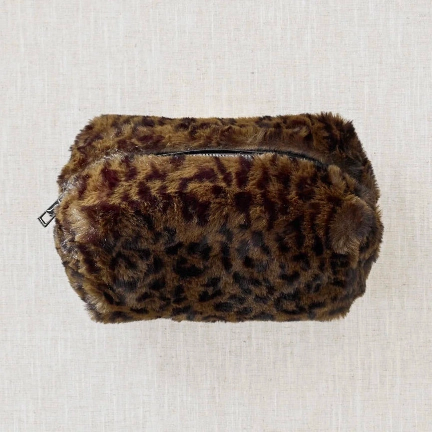 Trousse beauté léopard verte