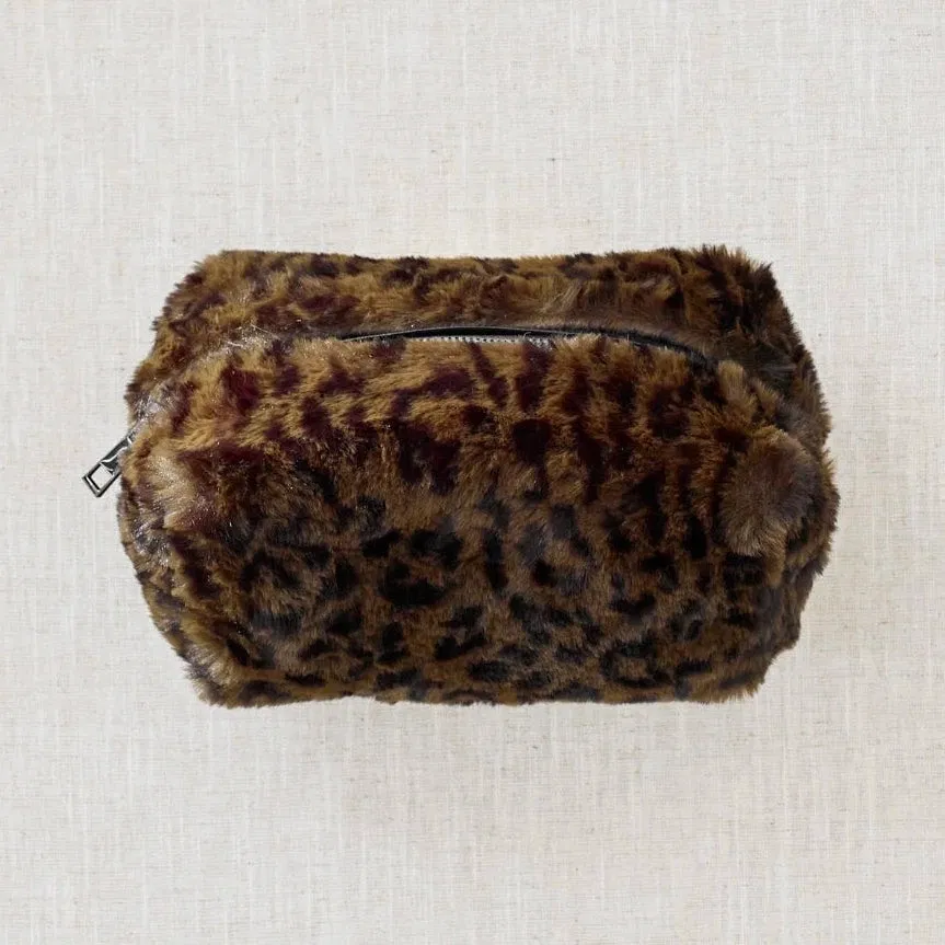 Trousse beauté léopard verte