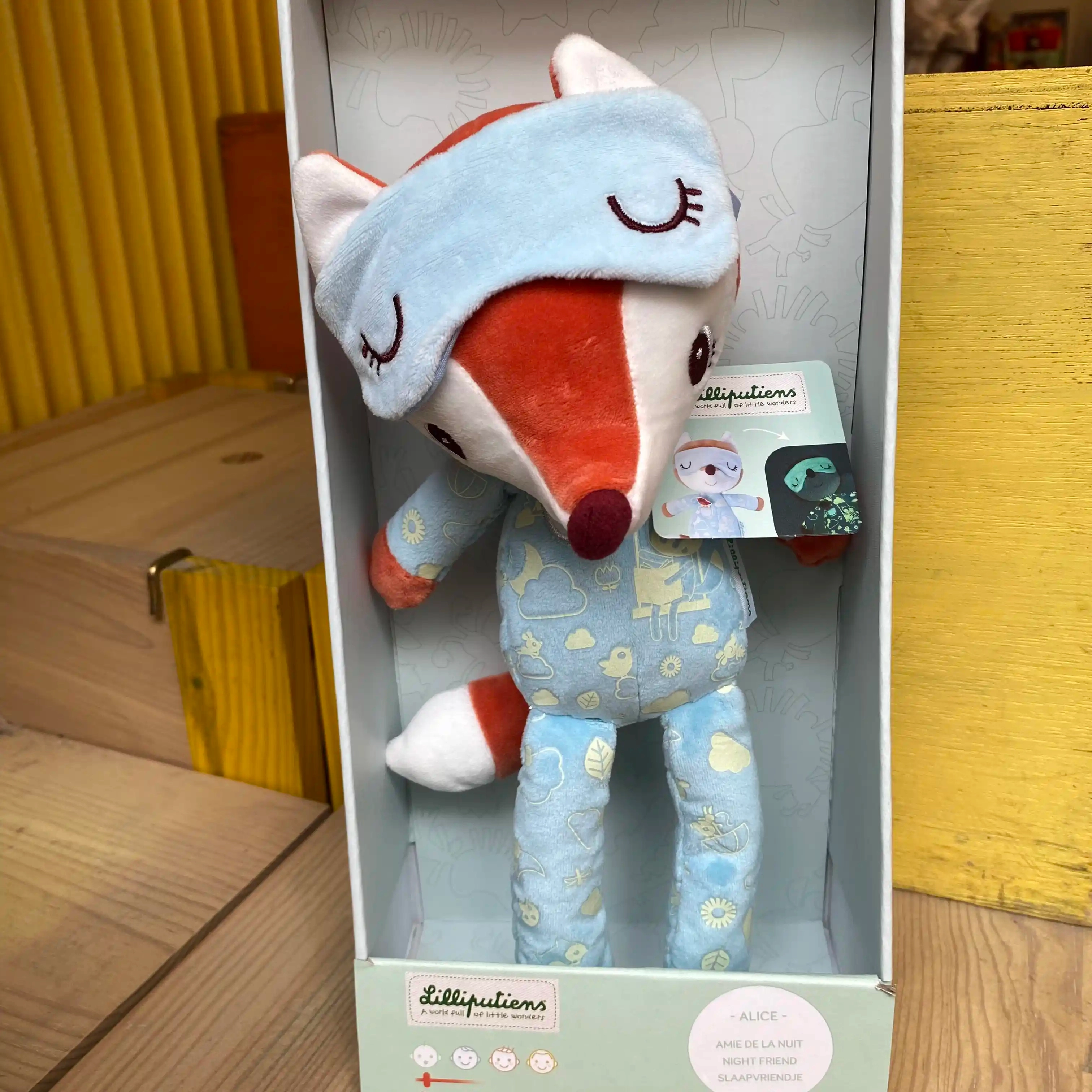 Doudou "Alice amie de la nuit" Lilliputiens pour la nuit +6m