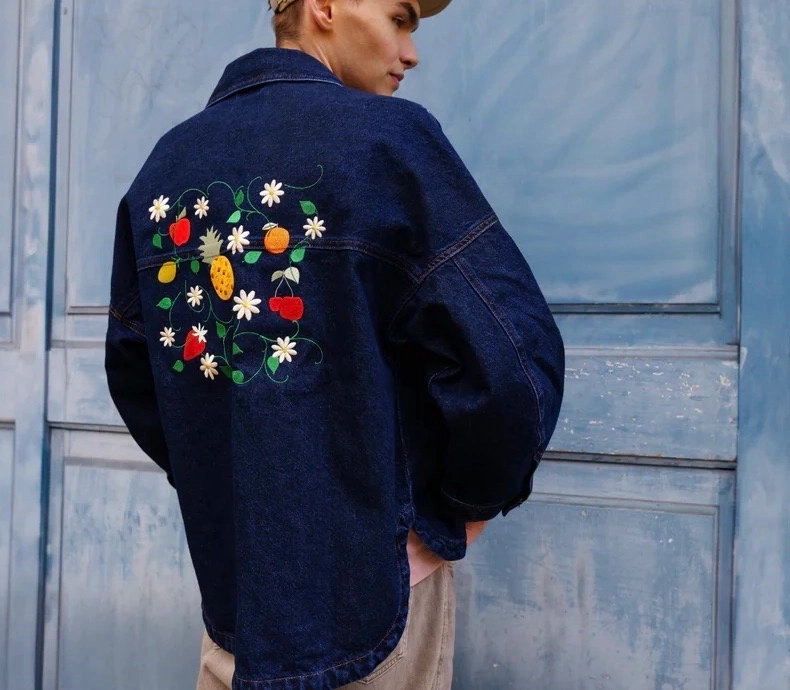 Laissez libre cours à votre imagination avec la formule "La Liberté".
Votre vêtement est votre canevas : faites-y broder les motifs de votre choix, sans contrainte de taille ou de quantité.
Qu'il s'agisse d'une broderie supérieur à 30cm x 30cm, de plusieurs broderies de la taille de votre choix ou de tout autre demande sur-mesure, cette formule remplira à vos attentes.