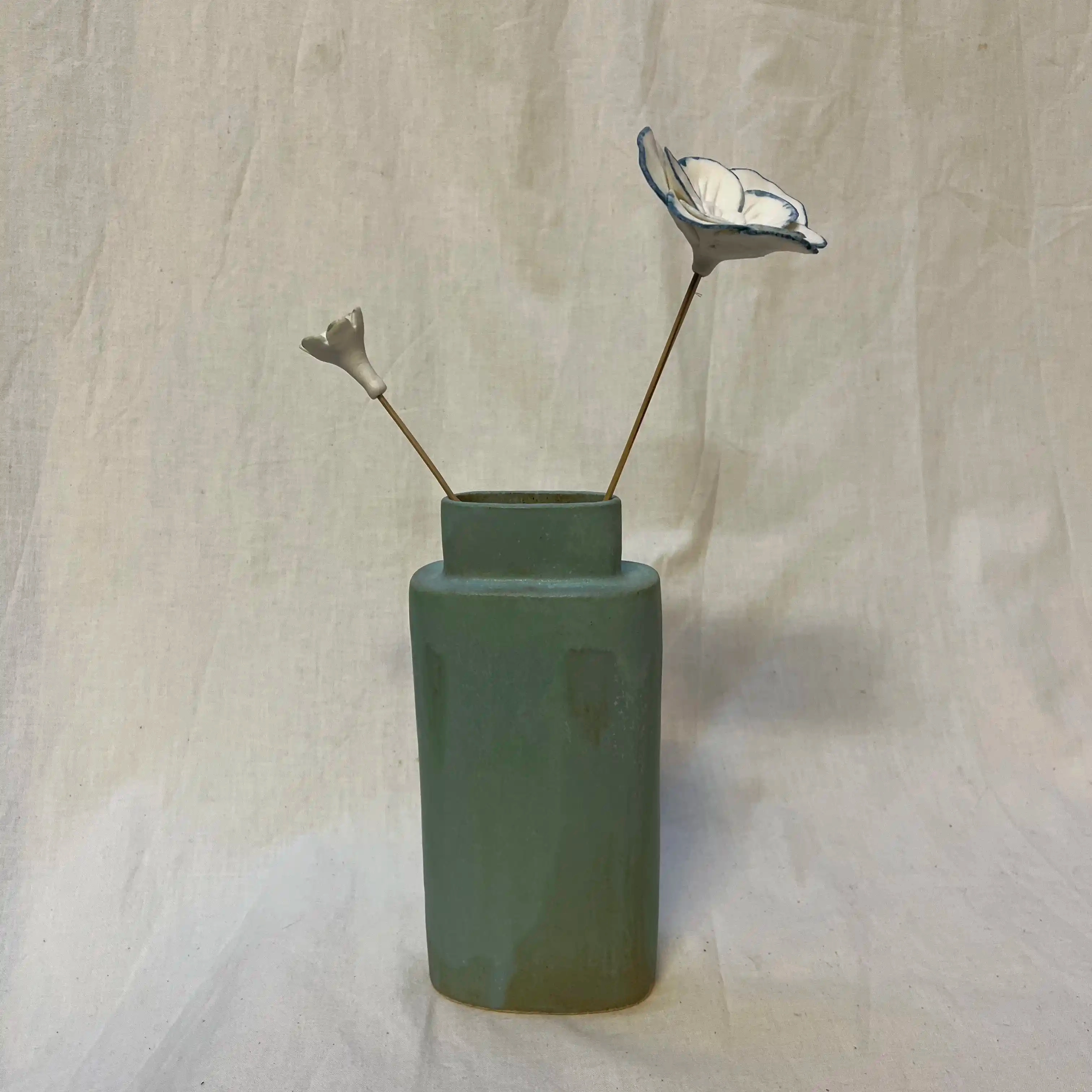 Vase à la plaque et porcelaine