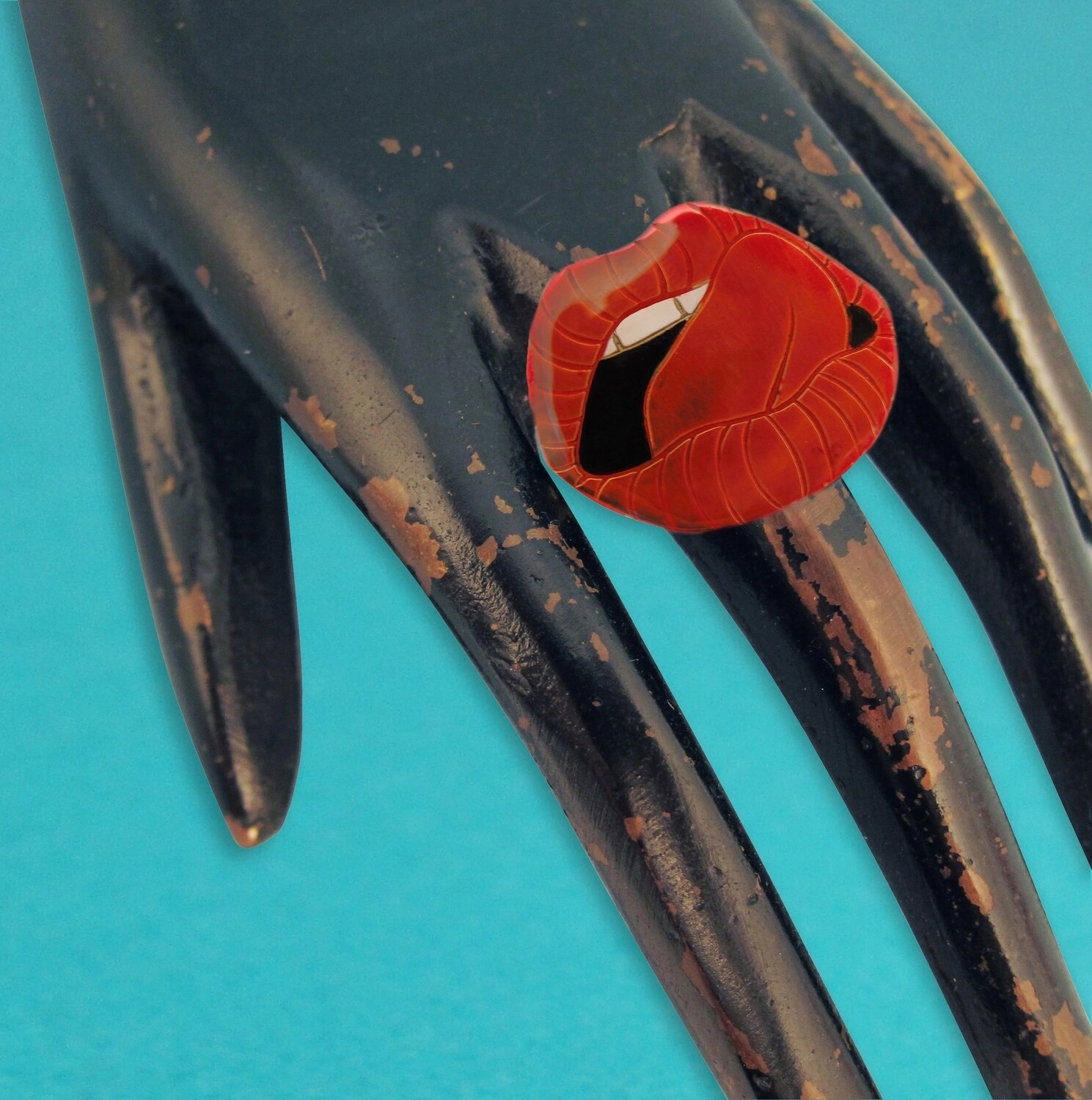 Bague Lick it - Rouge