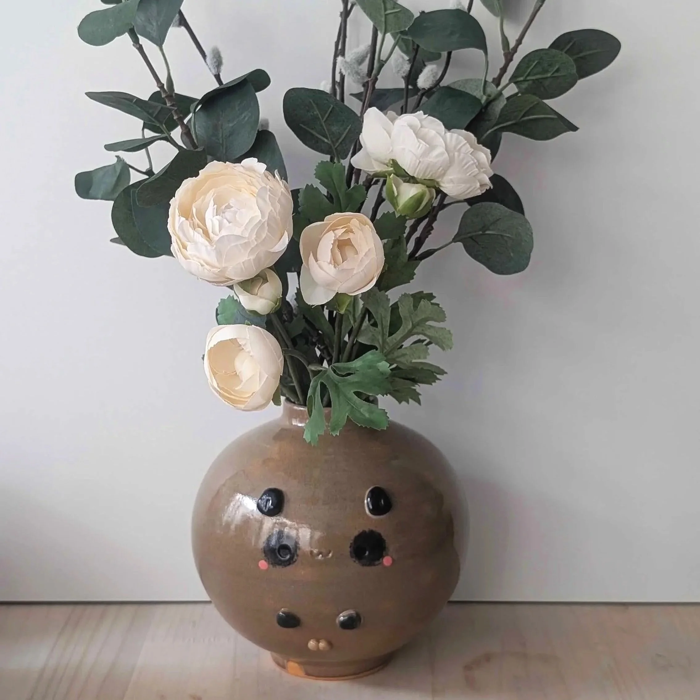 Vase Tanuki en céramique n°2