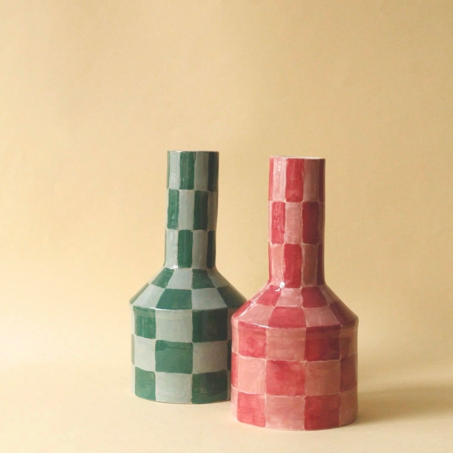 Vase Damier – Jonquil