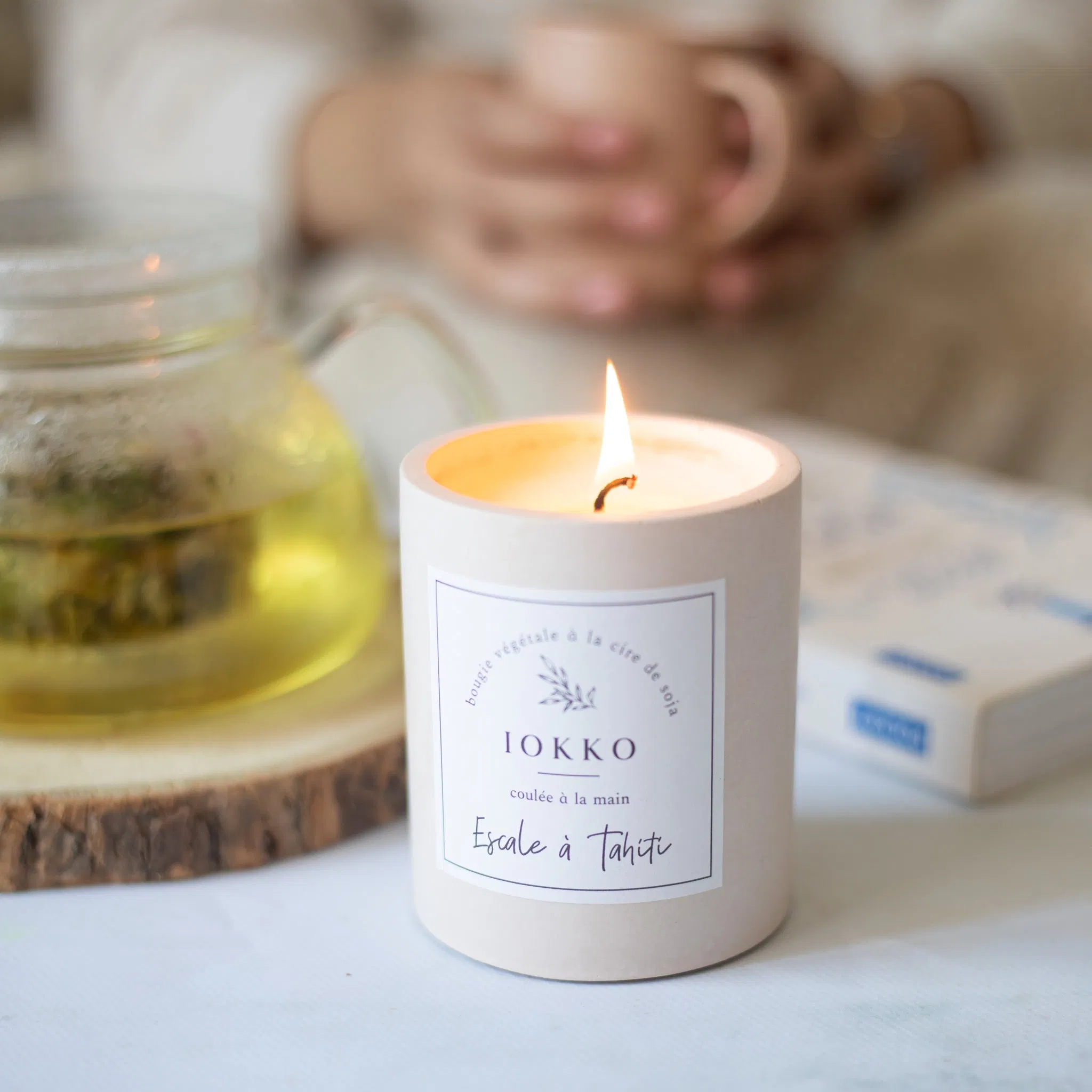 Bougie Parfumée Naturelle Escale à Tahiti - 2 couleurs