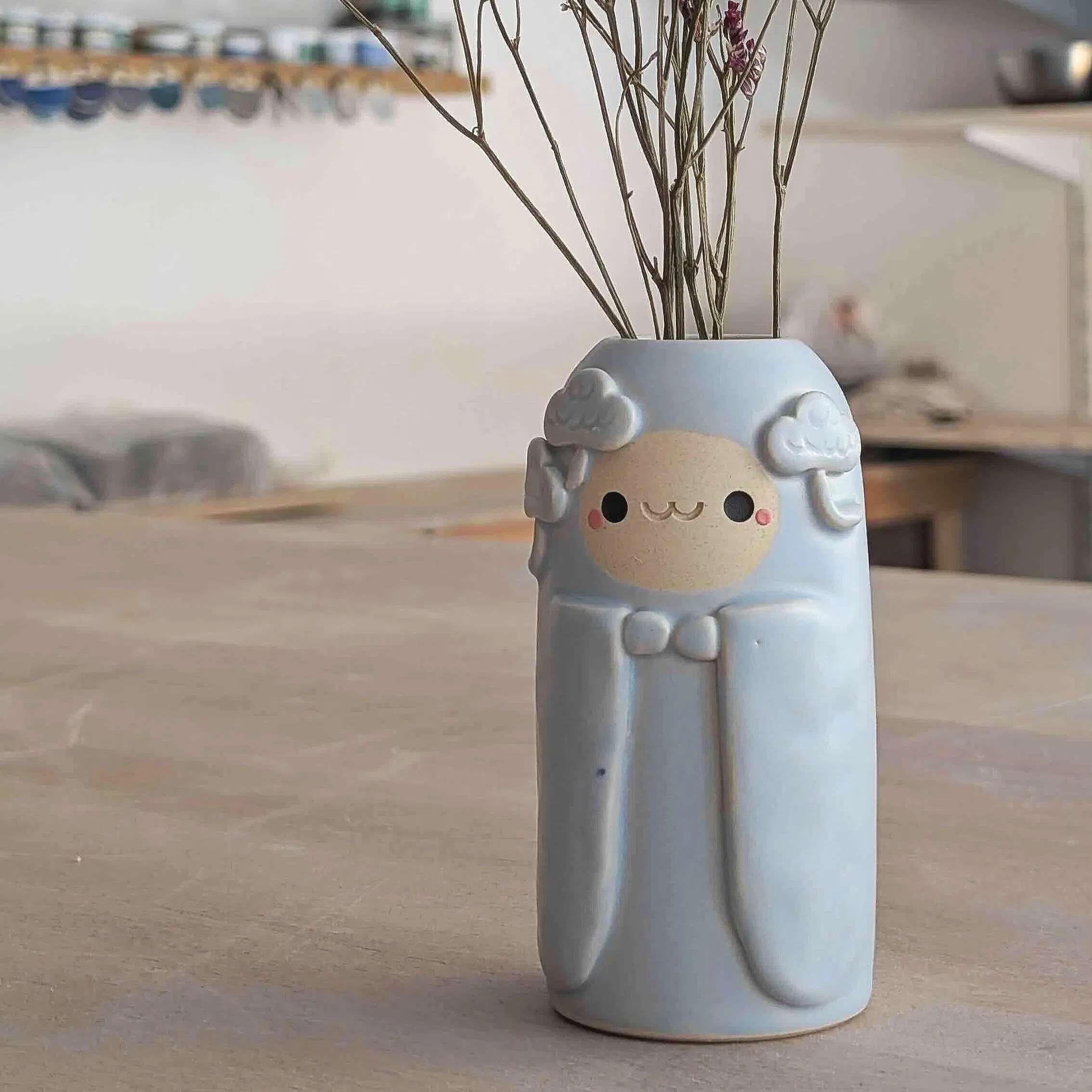Soliflore Yuki Onna en céramique