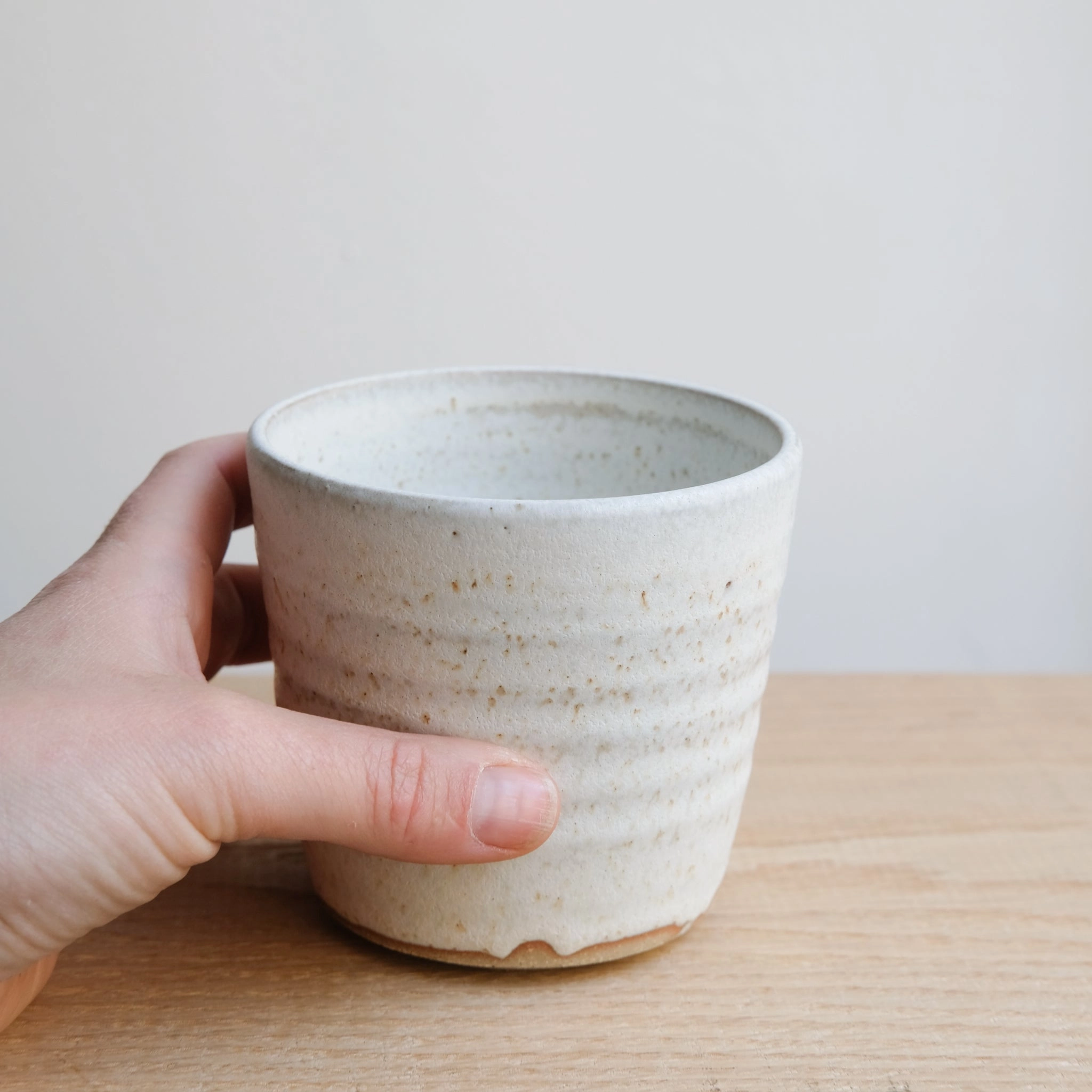 Tasse en grès 280ml - Blanc mat