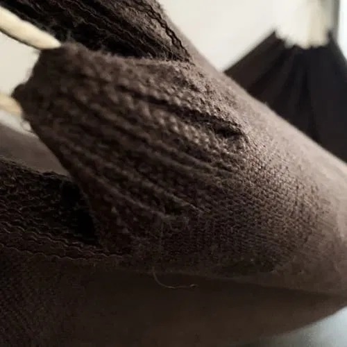 Hamac d’intérieur en lin marron : le P’tit Bout