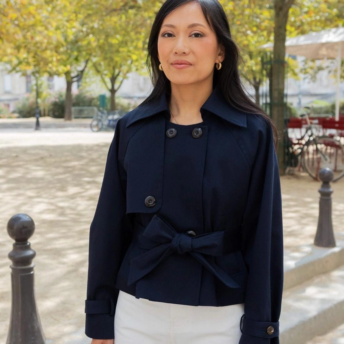 Patricia trench coat - navy