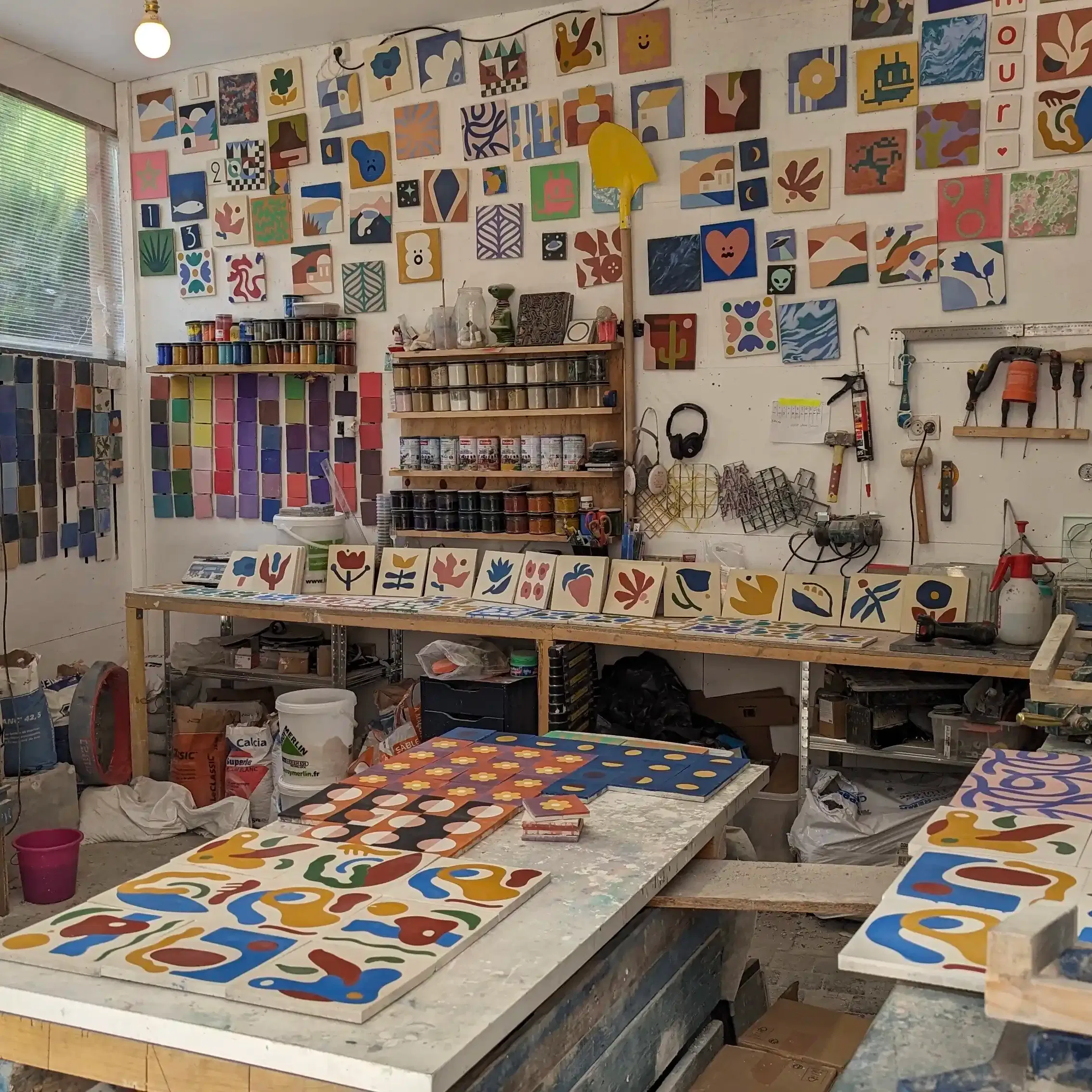 Atelier d'initiation à la fabrication de carreaux de ciment