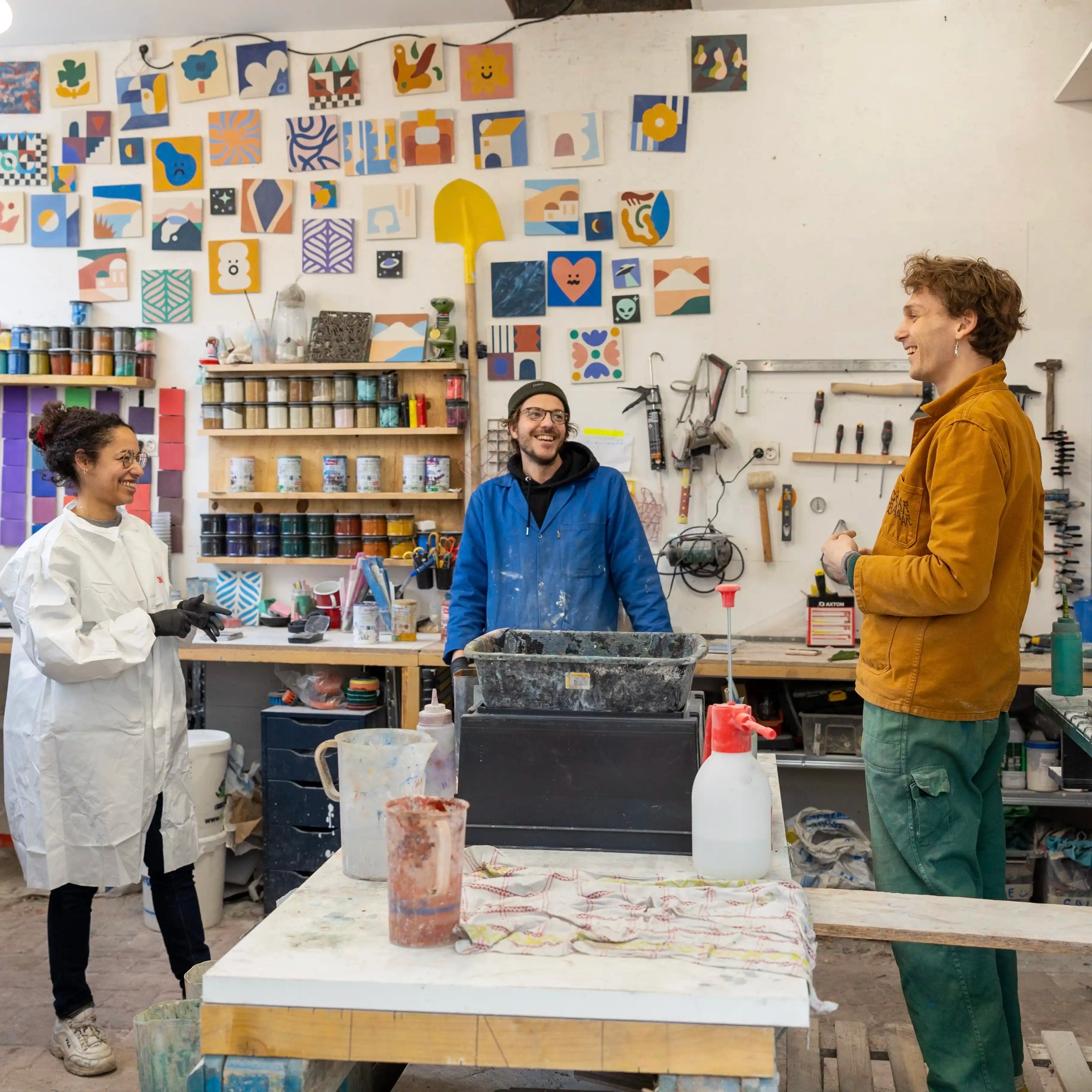 Atelier d'initiation à la fabrication de carreaux de ciment