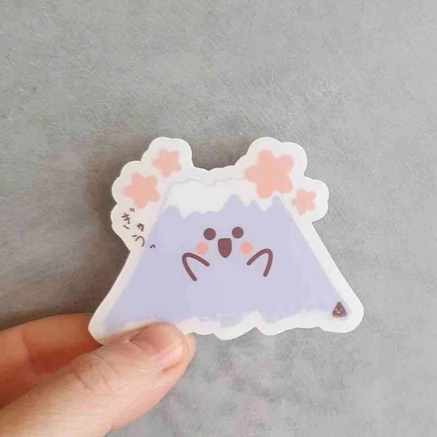 Sticker illustré Happy Fuji