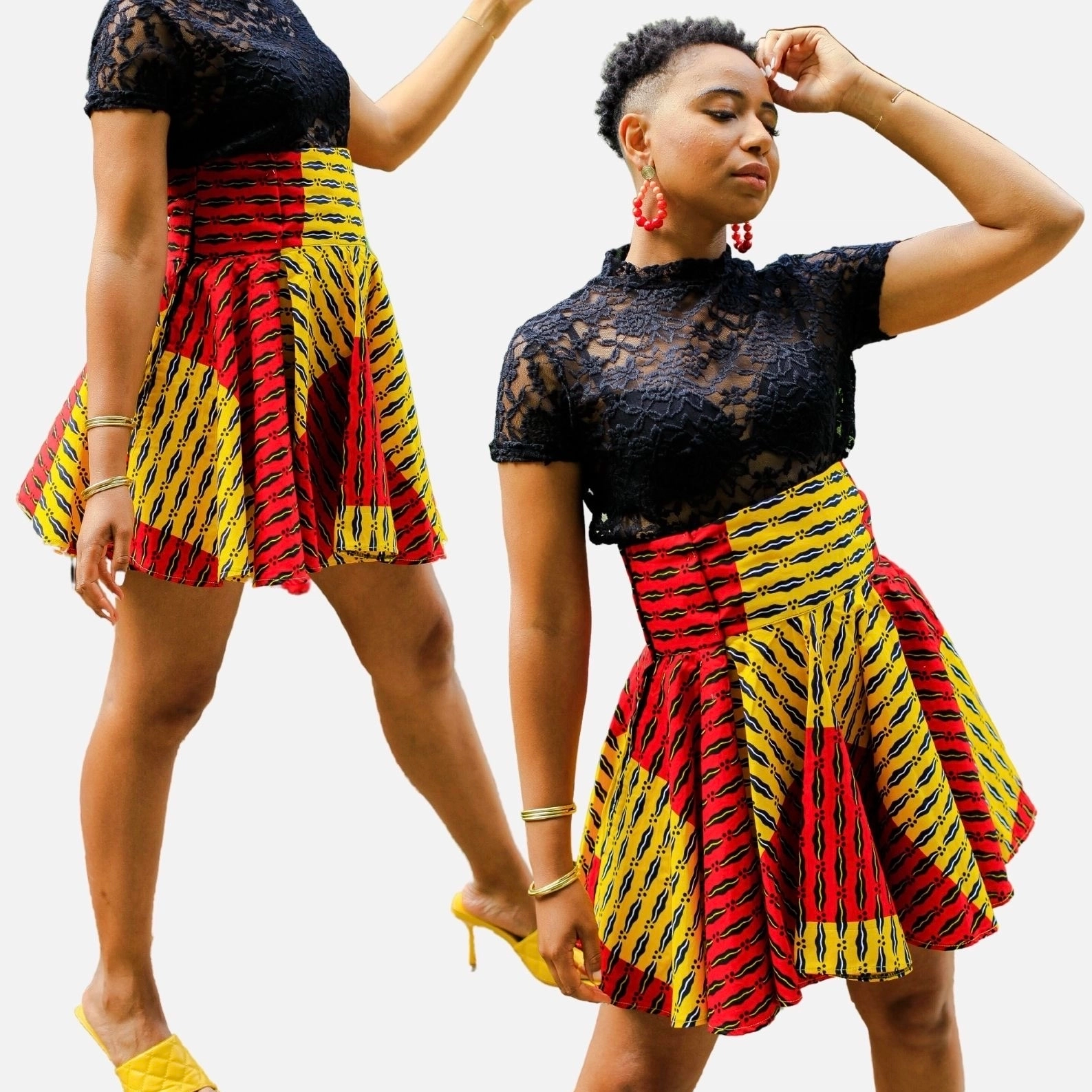 Jupe Wax « Marie Olive Lembe Di Sita », l’idéale jupe cerceau pour cette eté!