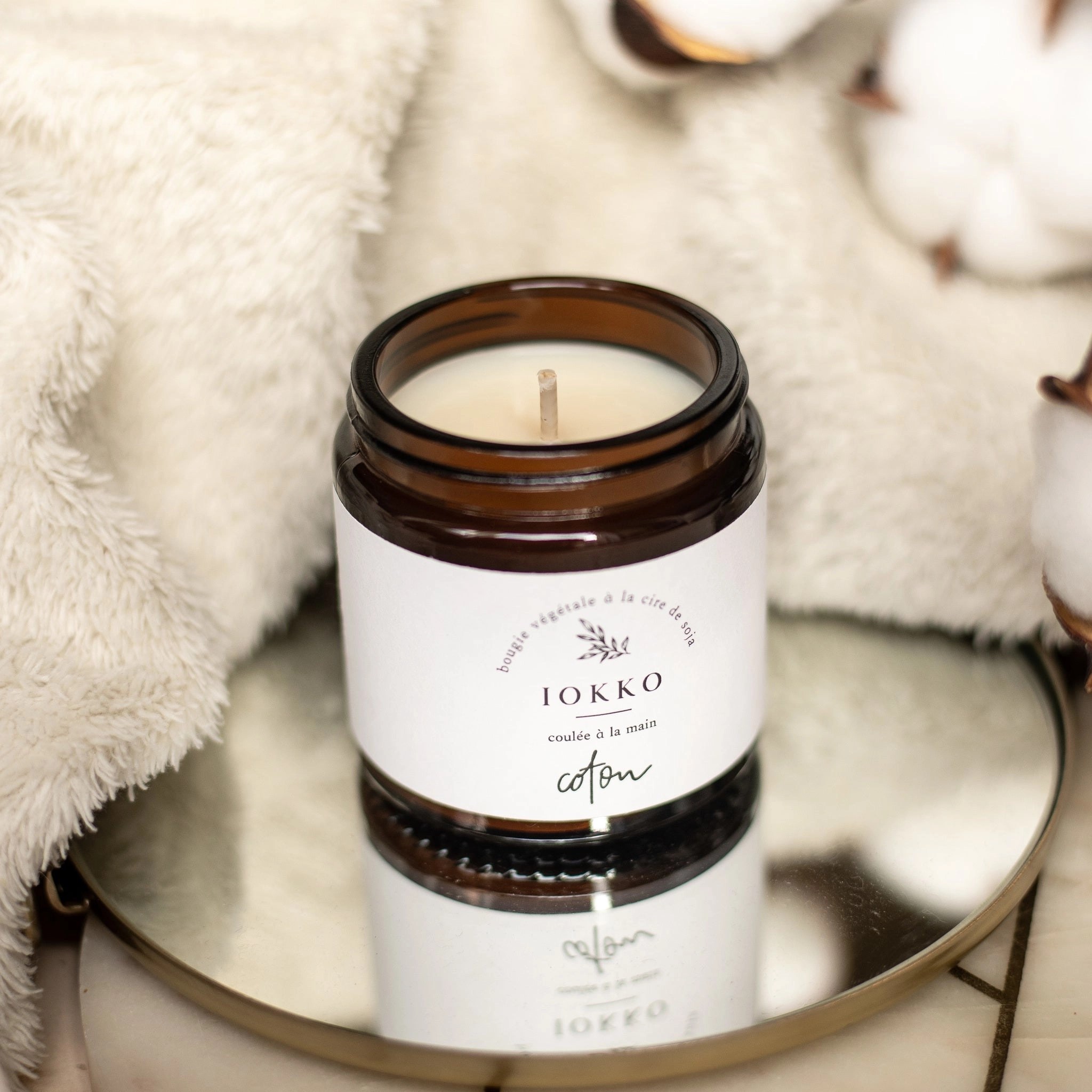 Bougie Parfumée Naturelle Coton - 3 tailles