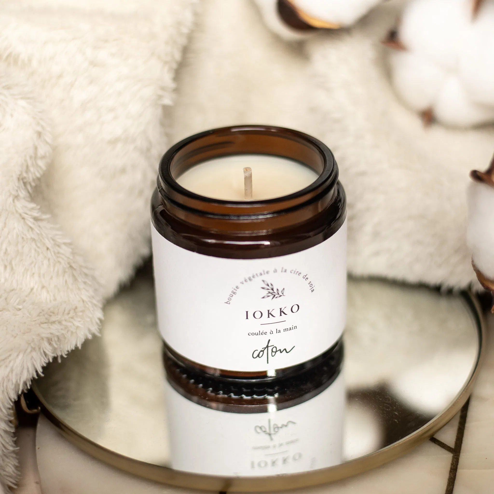 Bougie Parfumée Naturelle Coton - 3 tailles