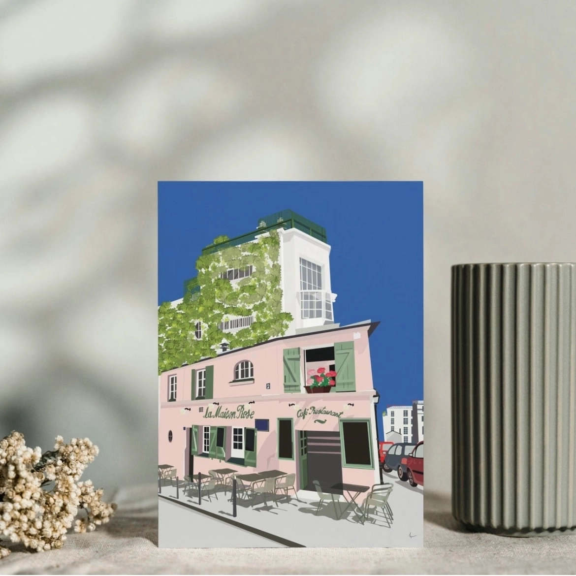 Affiche vintage dediée à les villes francaises - A4 (disponible en version carte postale, A5, A4, 30X40)