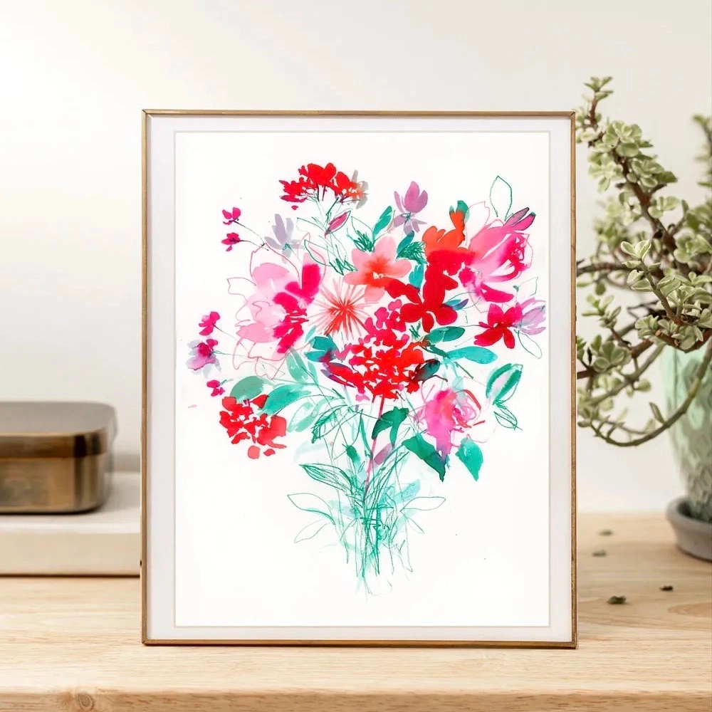 Illustration fait main à l’encre et crayon aquarelle aux couleurs printanières sur papier aquarelle 300g, format A3.
Vendue non encadrée