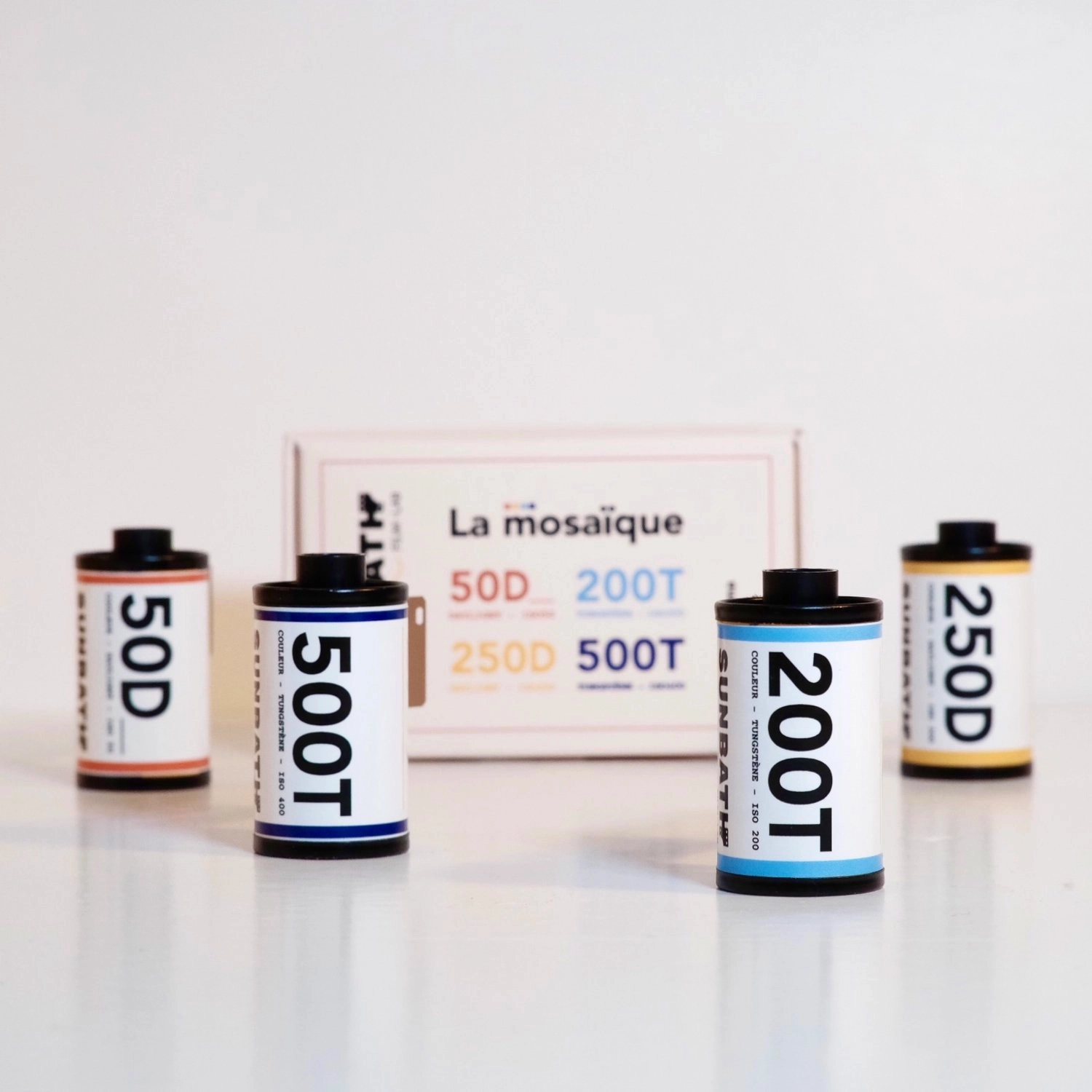 Coffret de 4 pellicules argentiques - La Mosaïque