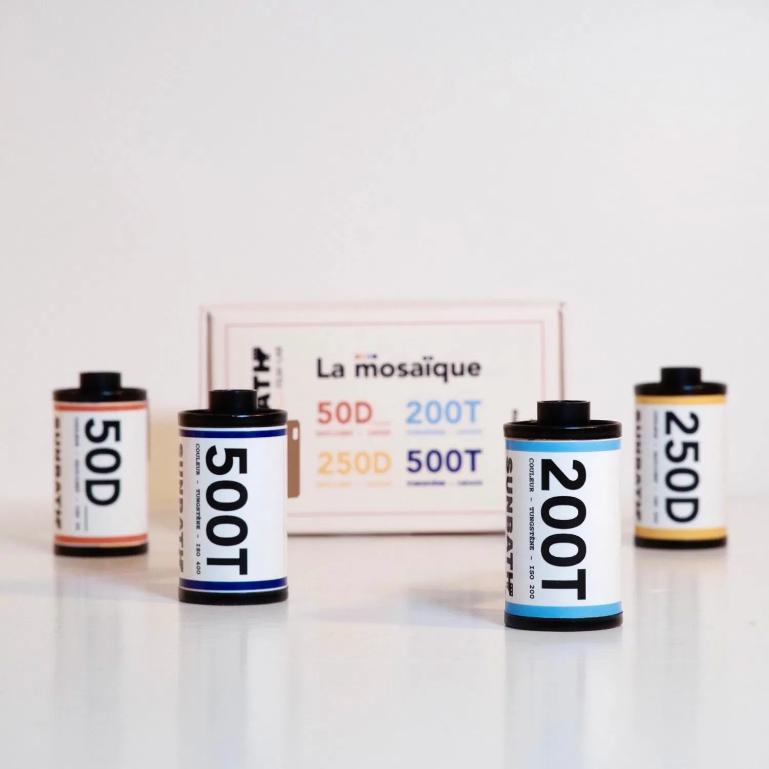 Coffret de 4 pellicules argentiques - La Mosaïque