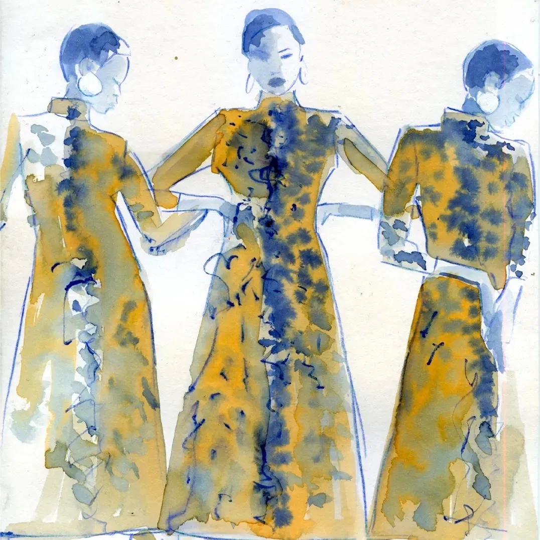 Fashion illustration inspirée par le magazine Vogue, dessin fait main à l’encre aquarellée sur papier aquarelle 300g, format 21×29,7 cm (format A4).
Vendue non encadrée