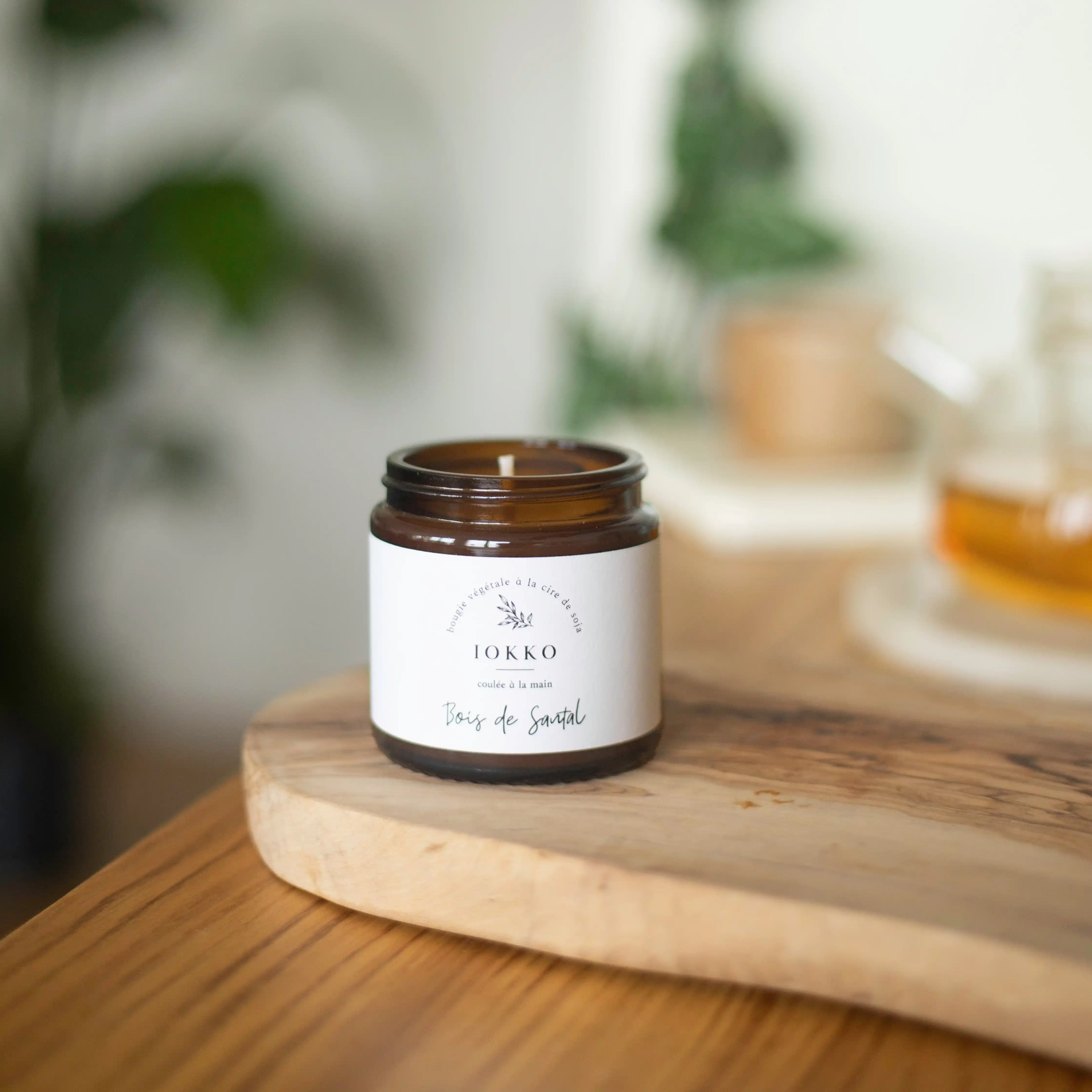 Bougie Parfumée Naturelle Bois de Santal - 3 tailles