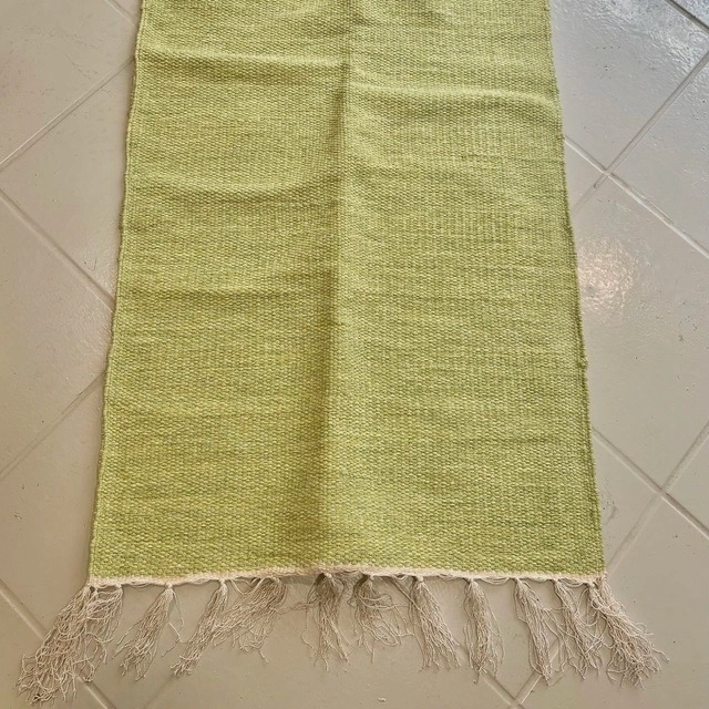 Tapis éco-responsable en chutes de tissu