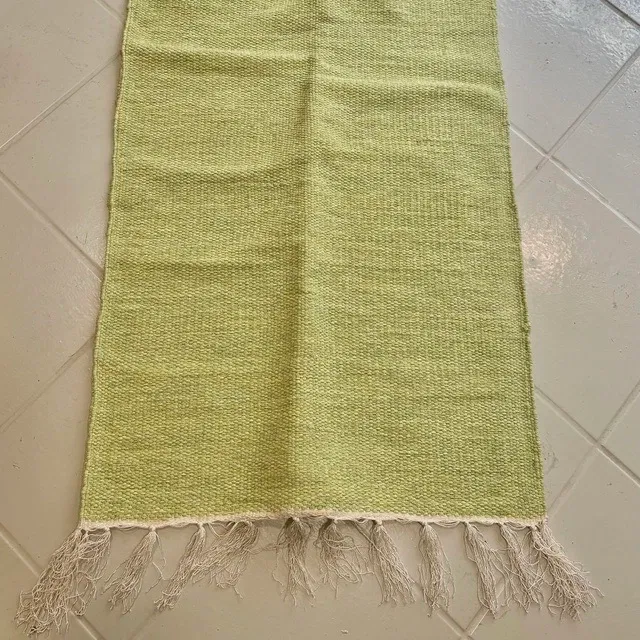 Tapis éco-responsable en chutes de tissu