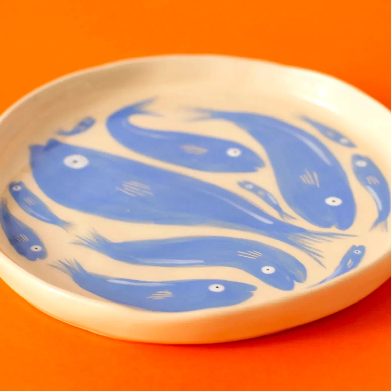 Assiette poissons multiples