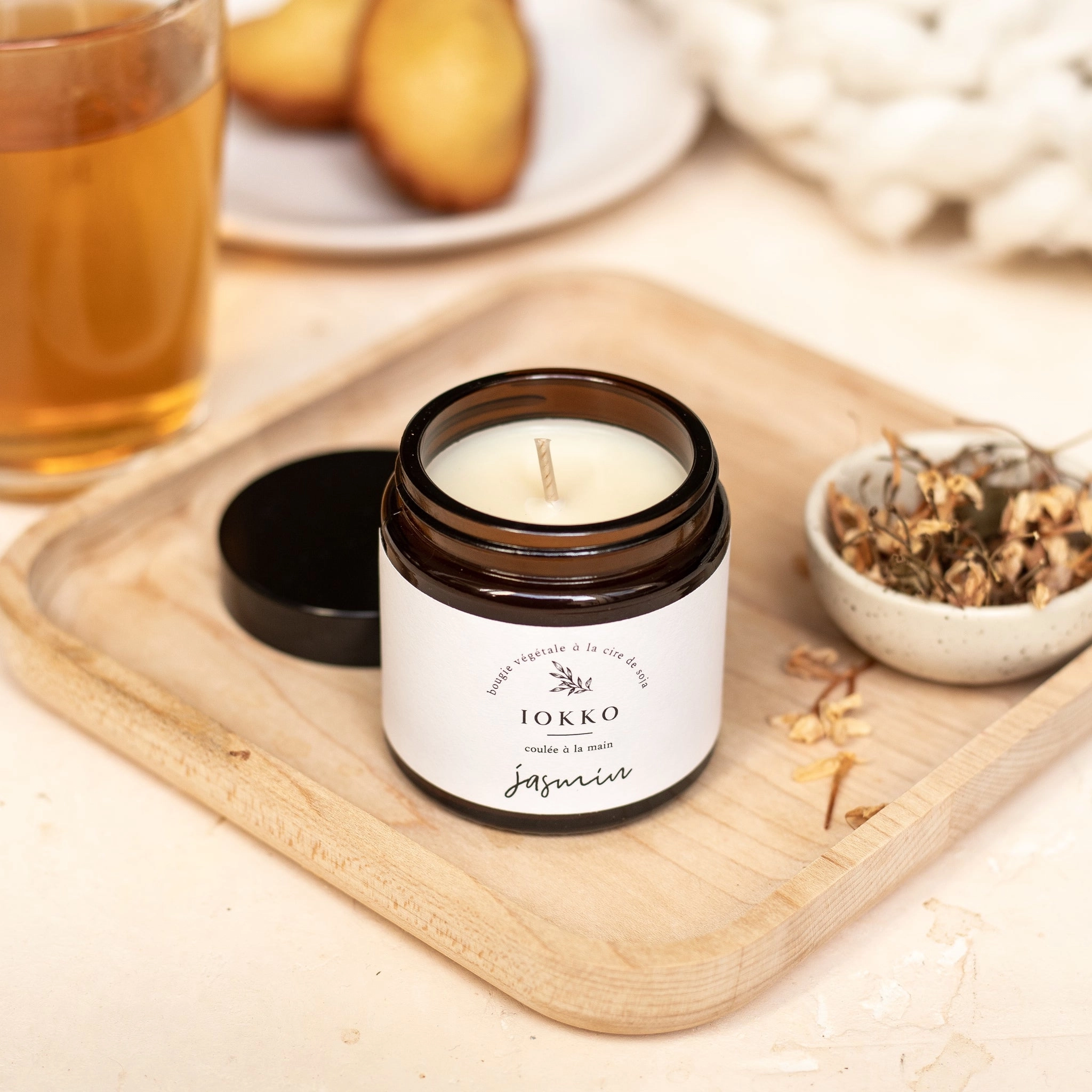 Bougie Parfumée Naturelle Jasmin - 3 tailles