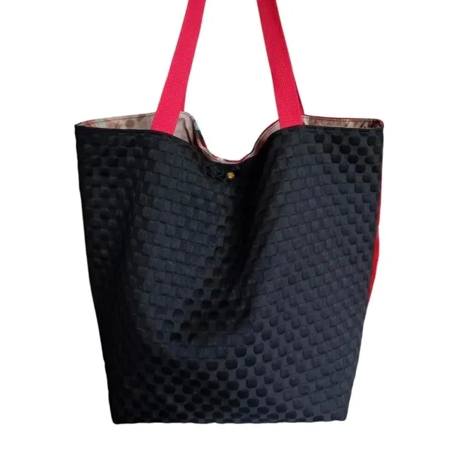 Sac cabas mélange de tapisserie/Grand cabas patchwork / cabas visages et fleurs